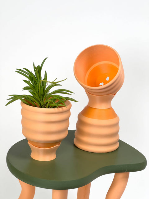 3" Small Wiggle Planters in multiple colors