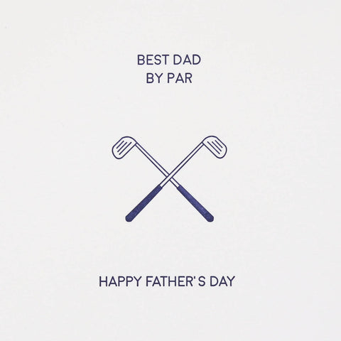 Best Dad by Par - Illustrated Funny Father's Day Card