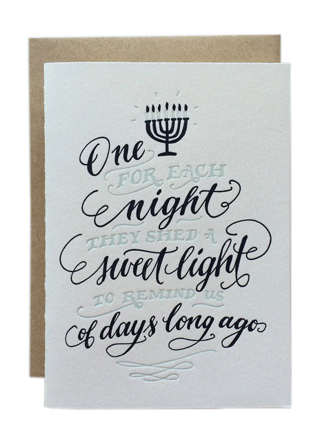 Sweet Light - Holiday Letterpress Card