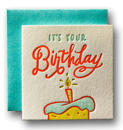 Birthday Tiny Letterpress Card