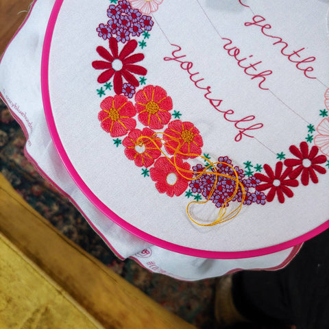Be gentle with yourself embroidery kit