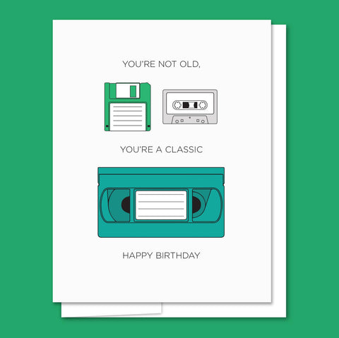 Classic Birthday - Illustrated Funny Birthday Card