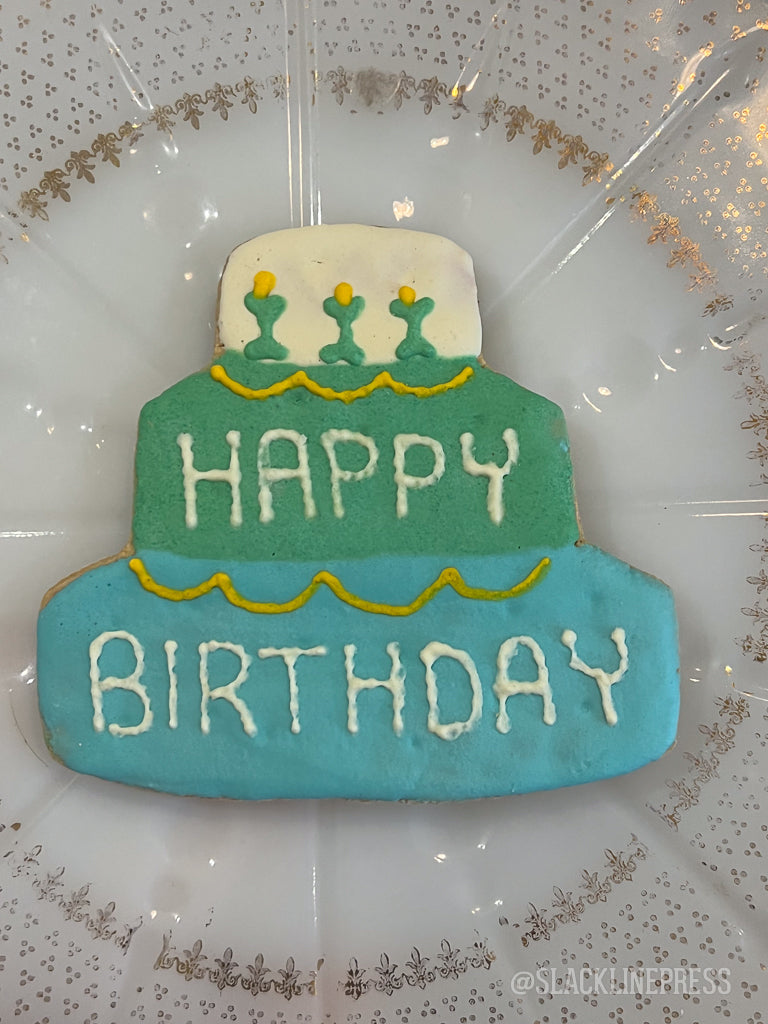 Happy Birthday Dog Cookies Slackline Press