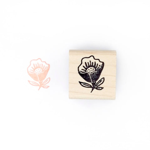 Meadow Flower Rubber Stamp