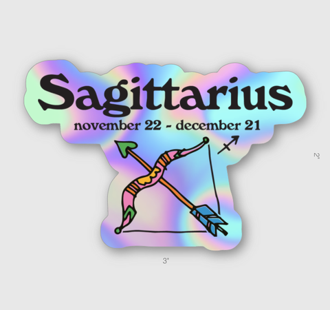 Ash Sagittarius Sticker