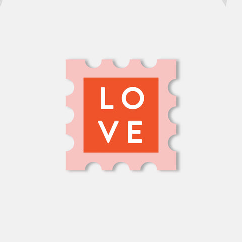 Love Stamp Vinyl Sticker