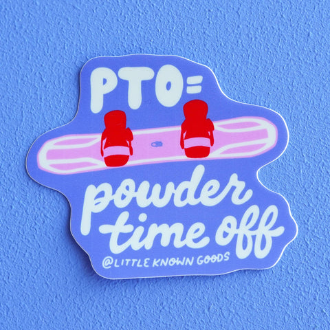 Little Known Goods - Powder Time Off Sticker