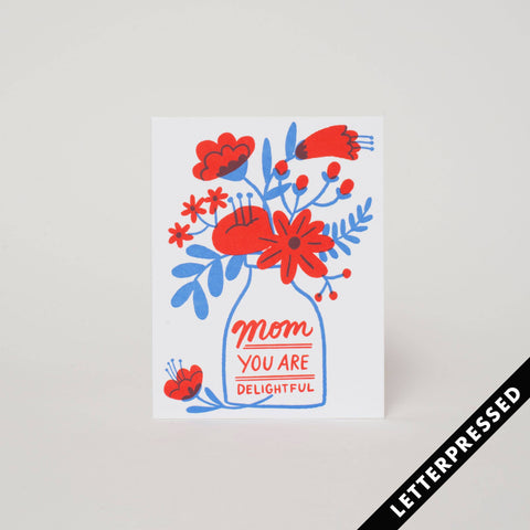 Delightful Mom Greeting Card