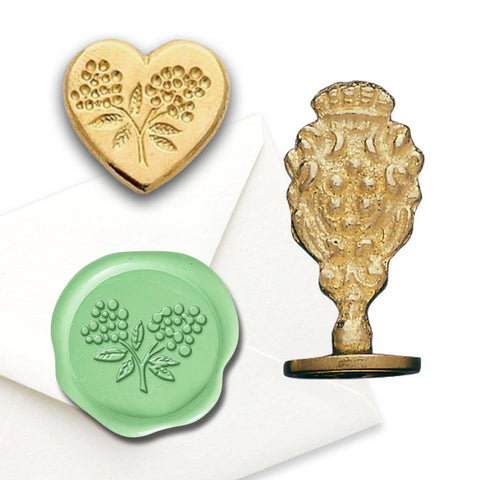 Heart Shape - Florentine Brass Wax Seal Stampers