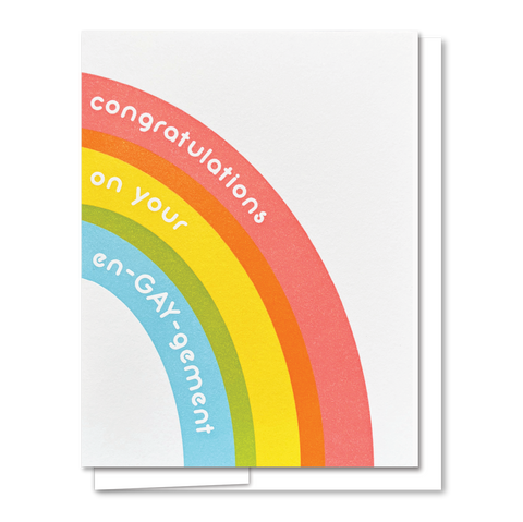 En-GAY-gement - Illustrated Funny Engagement Card