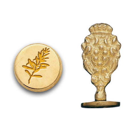 Palm Tree - Florentine Brass Wax Seal Stamper