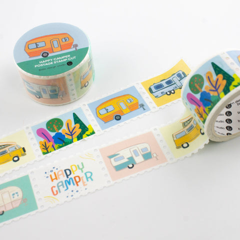 Happy Camper - Postage Stamp Washi Tape
