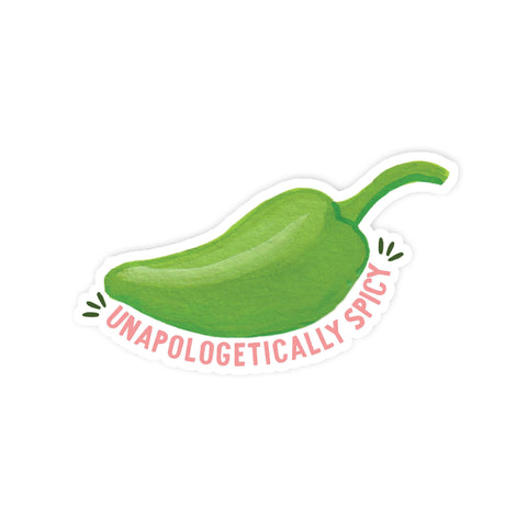 Unapologetically Spicy Jalapeno Vinyl Sticker