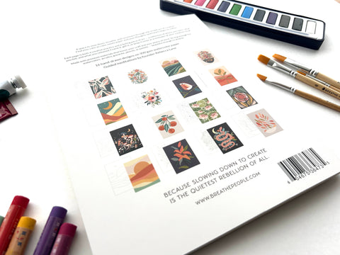 Meditative Art Book Simple Art Prompts + Journal Reflections