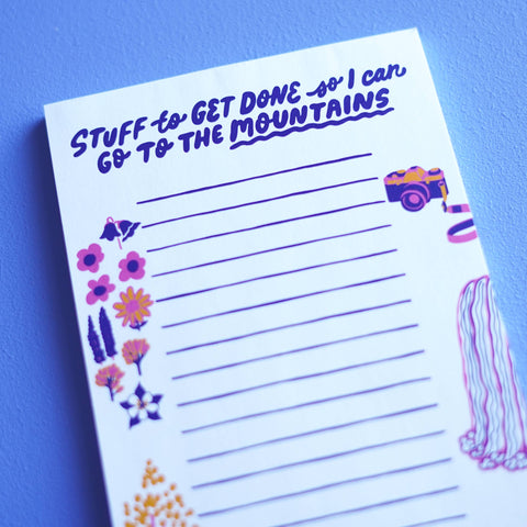 Mountains Notepad