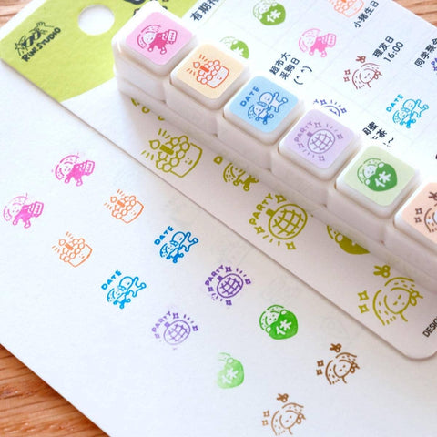 Mini 6 in 1 stamps - Everyday