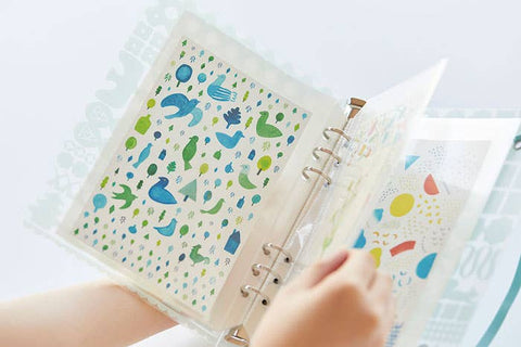 OTONA Sticker Collection Binder Light Blue