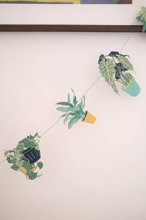 Houseplants Sewn Garland
