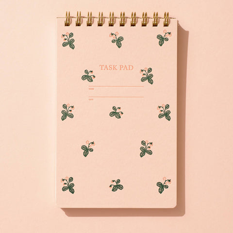 Strawberry Pattern Task Pad Notebook