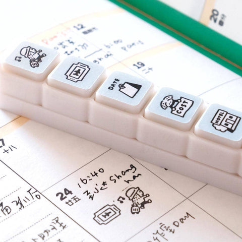 Mini 6 in 1 stamps - Travel