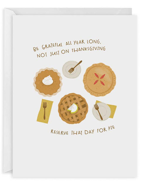 Focus on Pie Thanksgiving Card