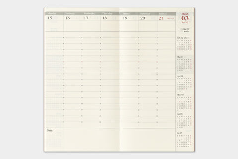 2027 Weekly Vertical (Regular Size)
