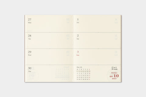 2027 Weekly + Memo (Passport Size)