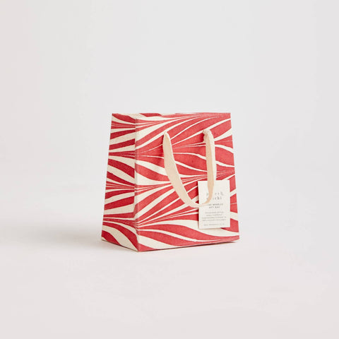 Small Christmas Glitz Hand Marbled Gift Bags