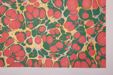 Stone Festive Mix Hand Marbled Wrapping Paper Sheets