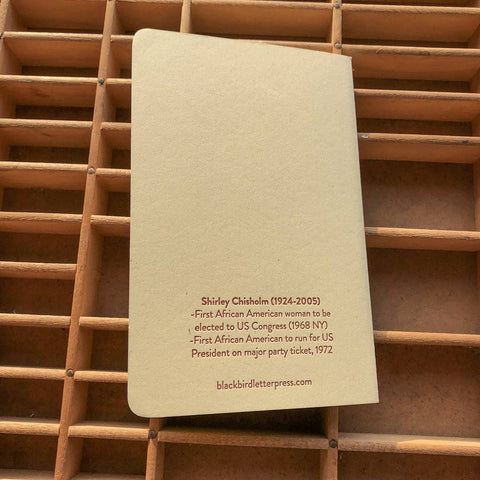 Shirley Chisholm notebook