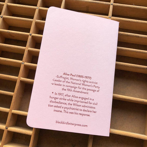 Alice Paul notebook