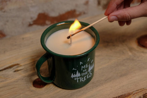 The Trees Enamel Cup Candle