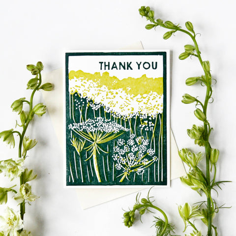 Queen Anne's Lace Thank You Card -Boxed Set of 6