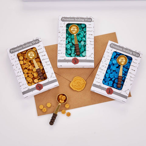 Bead Premium Sealing Wax  with Spoon: Red