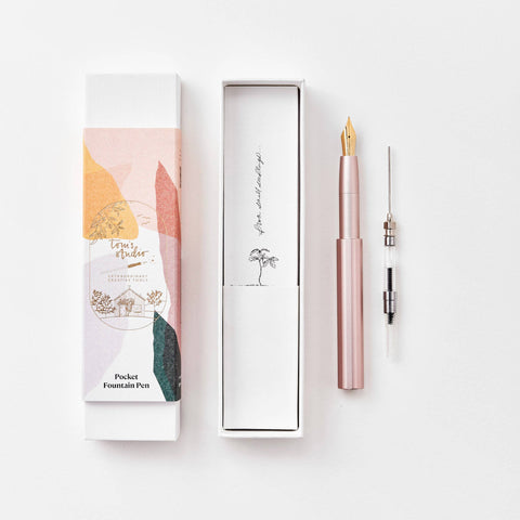 OPEN BOX - The Studio Pocket Fountain Pen 2.0: Ivy / Fine