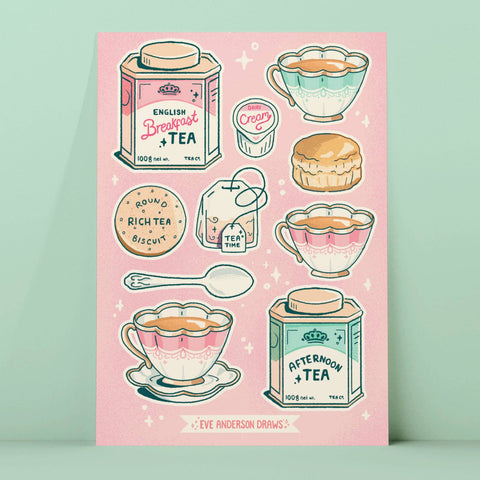 Tea Time Sticker Sheet