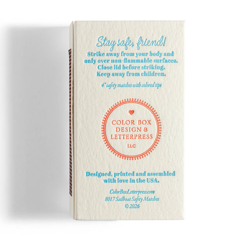 Sailboat | Fun & Fancy Safety Matches