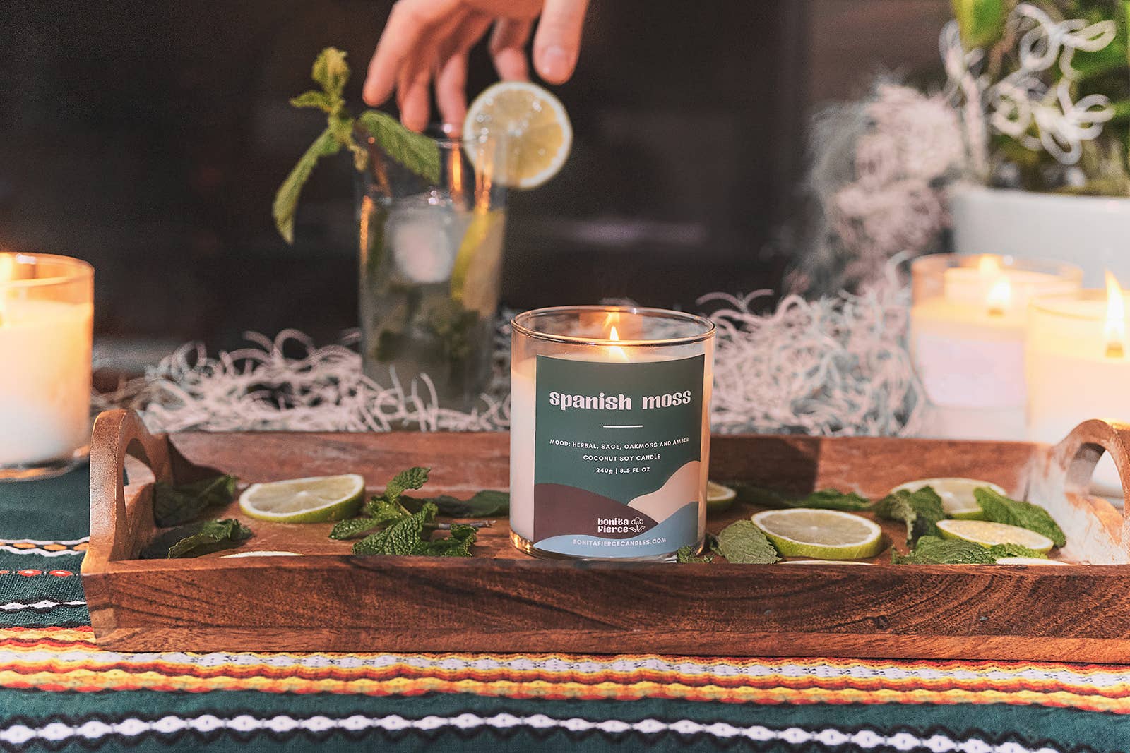 Spanish Moss Candle Tin - Thumbnail 2