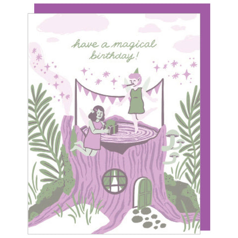 Festive Fairies Birthday Card