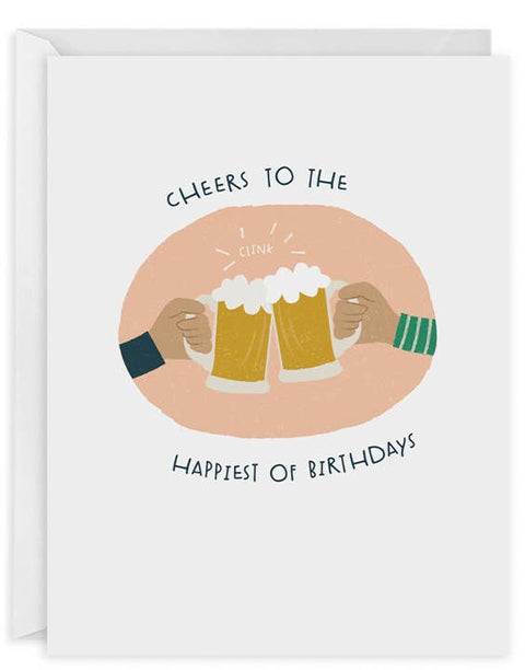 Beer Cheers Birthday Card