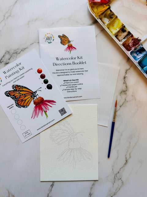 Landa Ruen Art - Monarch Butterfly Watercolor Kit