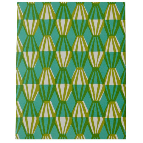 Exercise Book Threadwork Sap Green and Turquoise