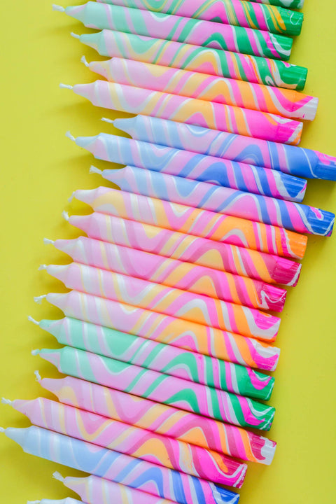 Taper Candles - Neon Candles Mix