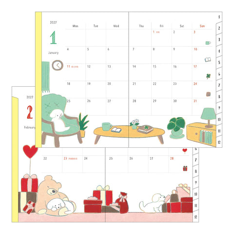 POCKET DIARY B6 DOG 2027