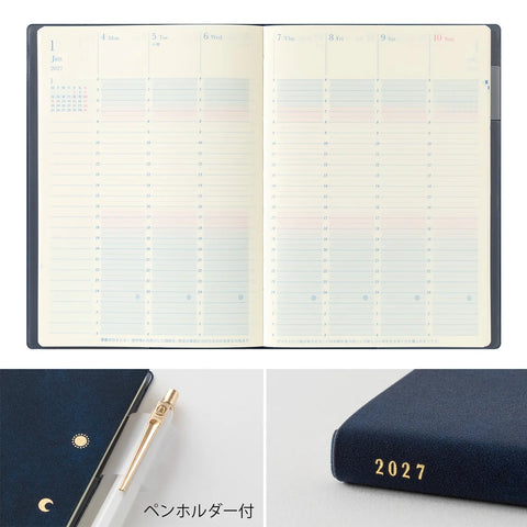 GRADATION DIARY DAY LENGTH B6 NAVY 2027