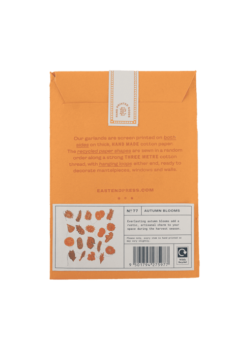 Autumn Blooms Sewn Garland