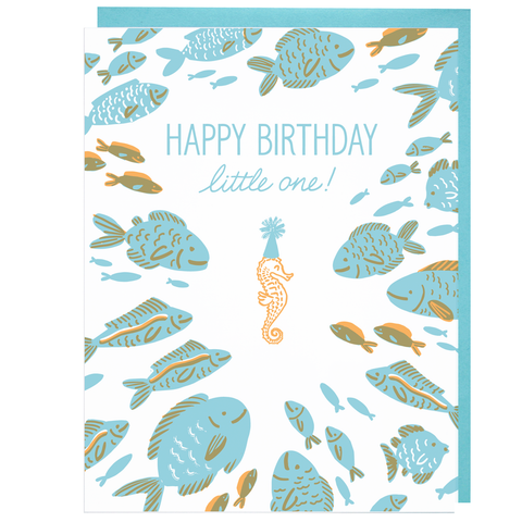 Seahorse Birthday Card