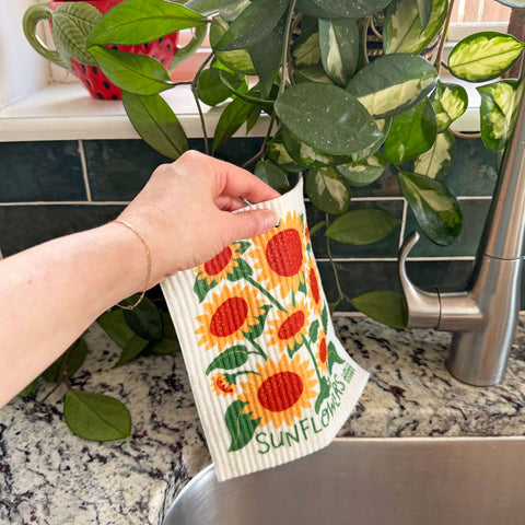 Sunflowers Sponge Cloth