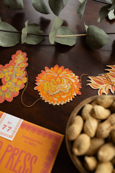 Autumn Blooms Sewn Garland