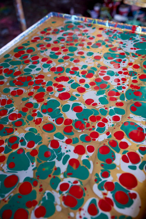 Large Christmas Glitz Hand Marbled Gift Bags